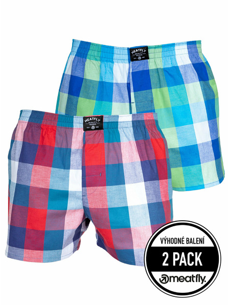 Meatfly Meatfly moške boksarice Doug Navy Red / Green | Rdeča | Velikost