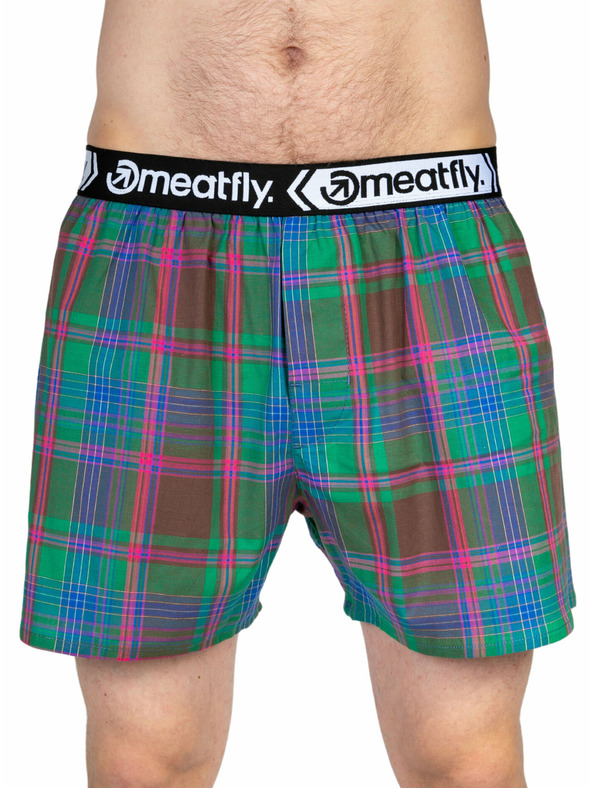 Meatfly Meatfly moške boksarice Gigi Pink / Green | Rožnata | Velikost