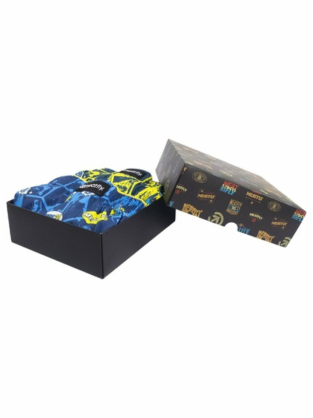 Meatfly Meatfly moške boksarice Agostino Yellow/Blue Comics Gift Pack | Rumena | Velikost