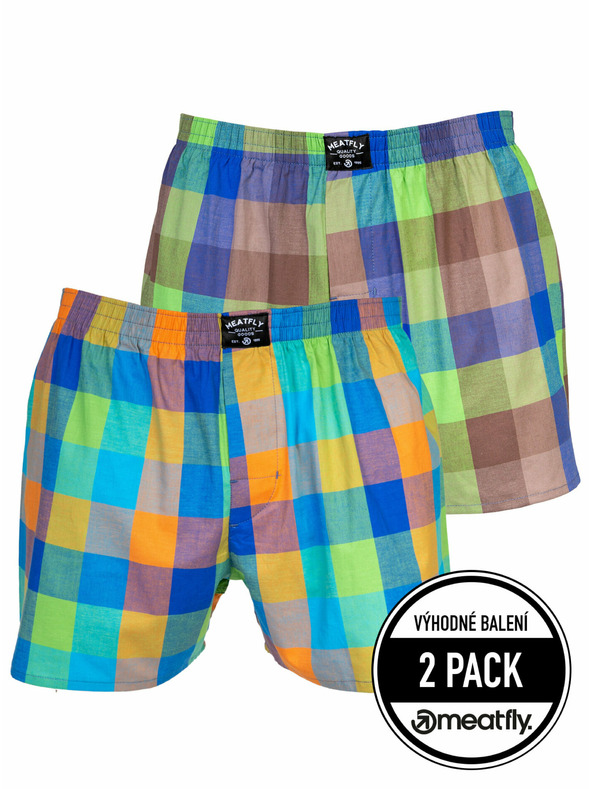Meatfly Meatfly moške boksarice Doug Orange / Brown | Oranžna | Velikost
