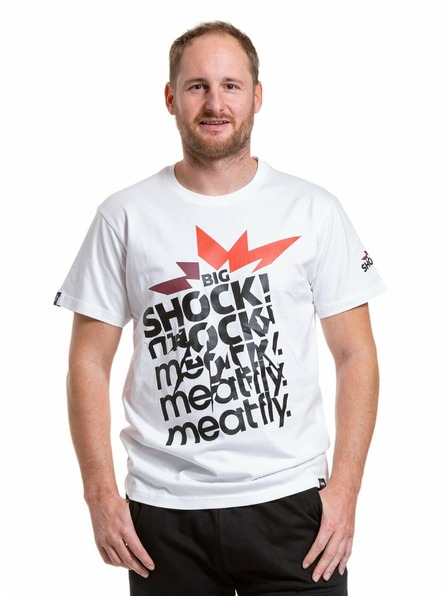 Meatfly Meatfly moška majica Big Shock Shattered White | Bela | Velikost