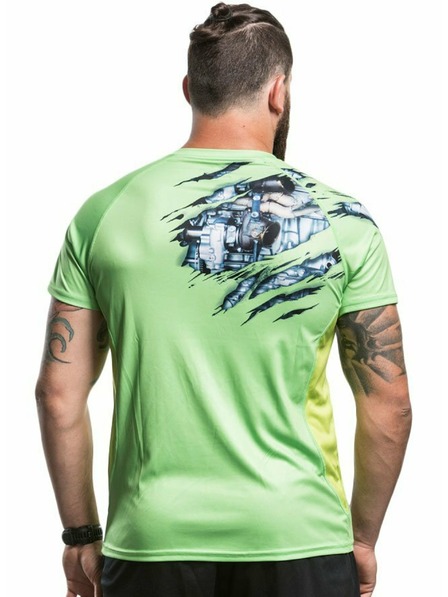 Meatfly Meatfly funkcionalna majica Reaper A - Lime green | Zelena | Velikost