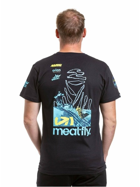 Meatfly Meatfly pánske tričko Dakar Blue/Black