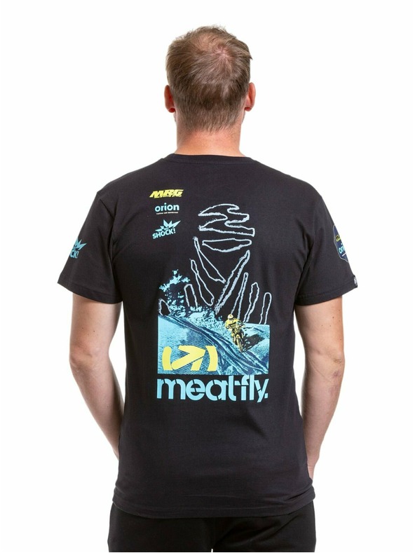 Meatfly Meatfly pánske tričko Dakar Blue/Black