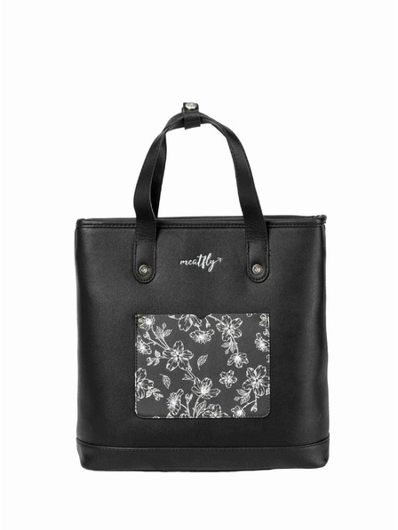 Meatfly Meatfly kabelka / batoh Kerry Blossom Black | Čierna | Objem 7 L