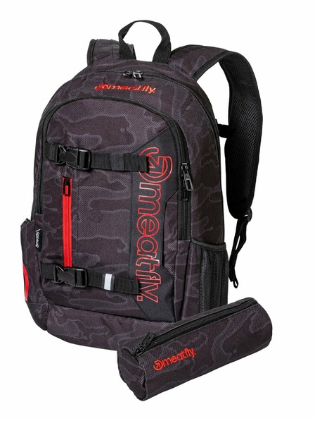 Meatfly Meatfly batoh Basejumper Morph Black 22 L | Čierna | Objem 22 L