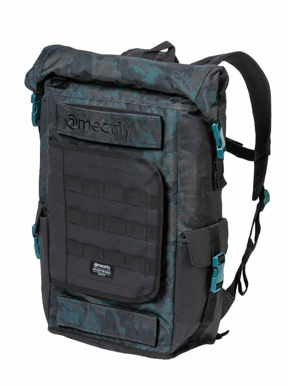 Meatfly Meatfly batoh Periscope Petrolejovo modrý Machový 30 L | Modrá | Objem 30 L