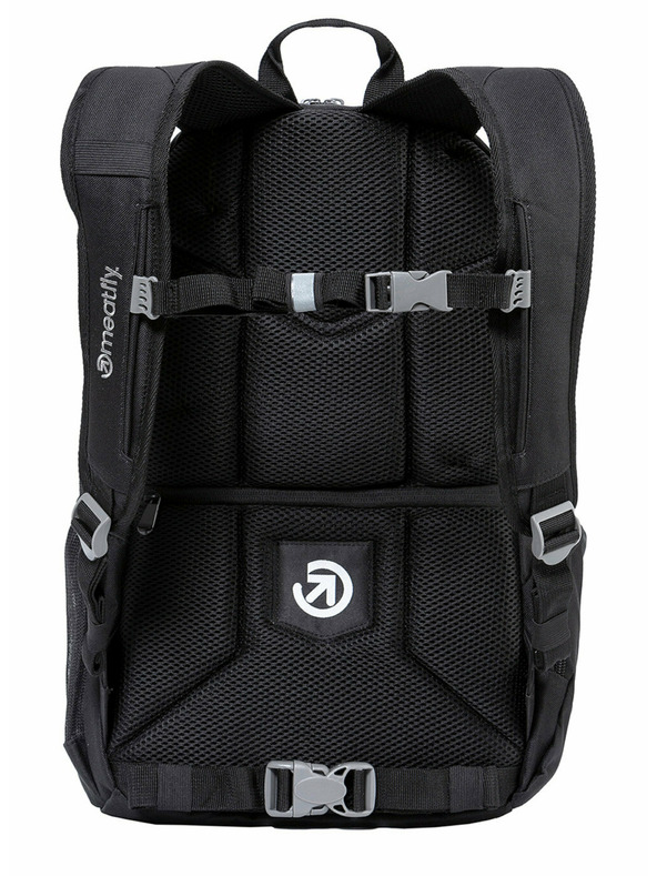 Meatfly Meatfly nahrbtnik Basejumper Black 22 L + PERESNICA GRATIS | Črna | Prostornina 22 L