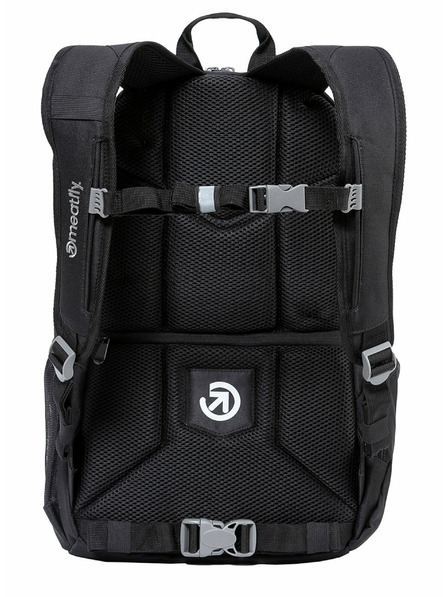 Meatfly Meatfly nahrbtnik Basejumper Black 22 L + PERESNICA GRATIS | Črna | Prostornina 22 L