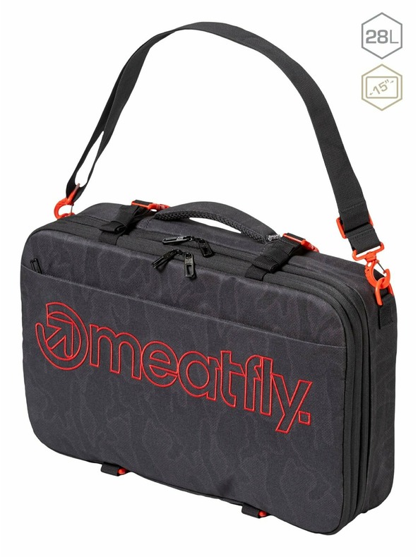 Meatfly Meatfly nahrbtnik Riley Morph Black 28 L | Črna | Prostornina 28 L