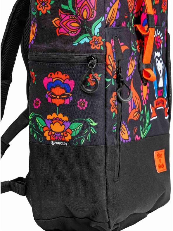 Meatfly Meatfly nahrbtnik Holler Viva La Vida Black 28 L | Večbarvna | Prostornina 28 L