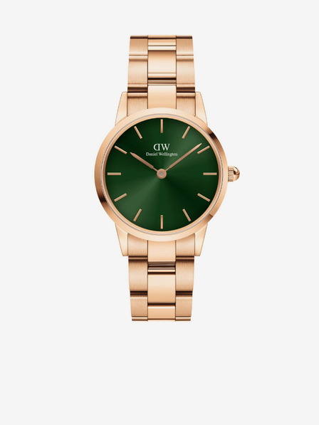 Daniel Wellington Ženska ura v rožnato zlatni barvi Daniel Wellington Iconic Emerald