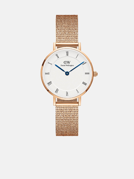 Daniel Wellington Rožnato-zlata ženska ura Daniel Wellington mesh Petite Melrose