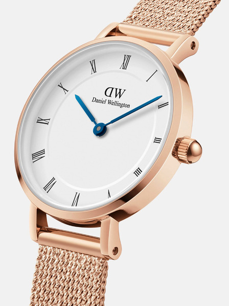 Daniel Wellington Rožnato-zlata ženska ura Daniel Wellington mesh Petite Melrose