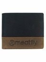 Meatfly Meatfly usnjena denarnica Eddie Premium Black/Oak | Črna | Velikost