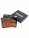 Meatfly Meatfly usnjena denarnica Nathan Premium Brown | Rjava | Velikost