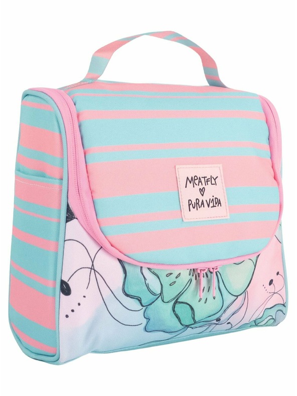 Meatfly Meatfly toaletna torbica X Pura Vida Cara Mint Flowers