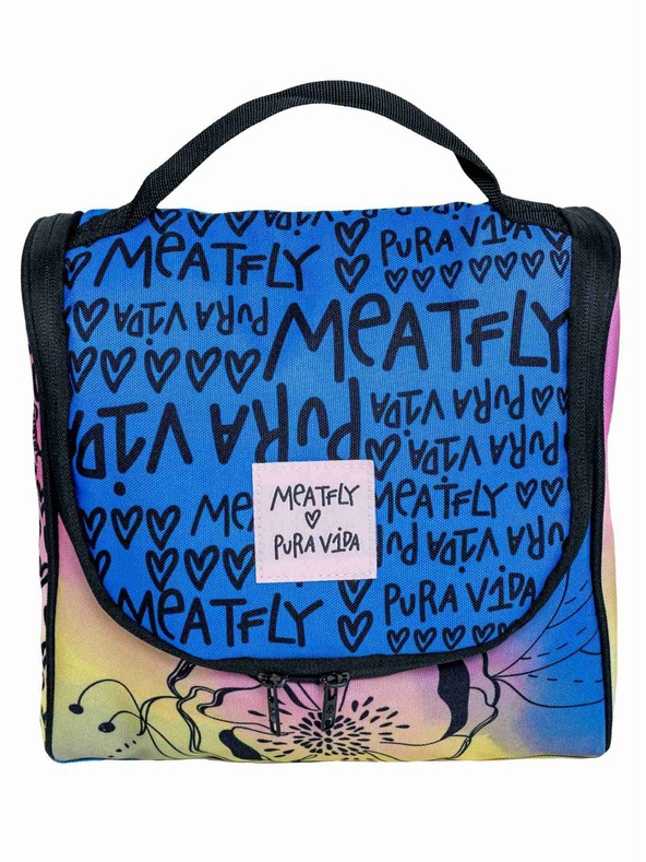 Meatfly Meatfly toaletna torbica Cara Peach Flowers | Roza | Velikost