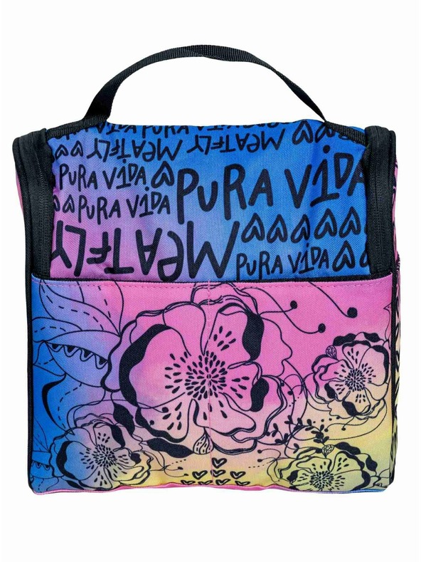 Meatfly Meatfly toaletna torbica Cara Peach Flowers | Roza | Velikost