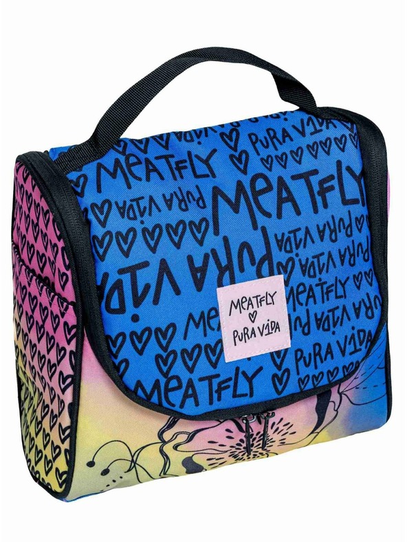 Meatfly Meatfly toaletna torbica Cara Peach Flowers | Roza | Velikost