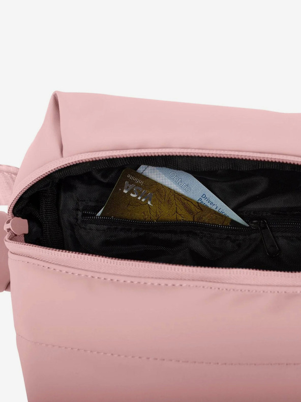 Heys Rožnata damska ledvična torba Heys Puffer Mini Waist Bag Rose