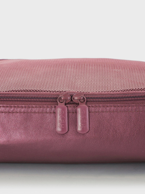 Heys Sada piatich cestovných organizérov v tmavoružovej farbe Heys Metallic Packing Cube 5ks