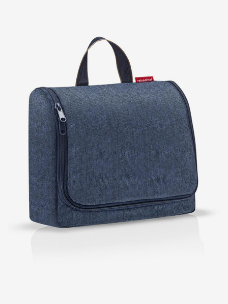 Reisenthel Temno modra toaletna torbica Reisenthel Toiletbag XL Herringbone Dark Blue