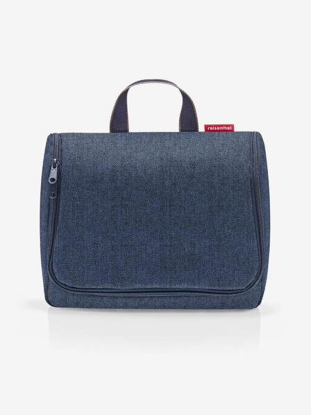Reisenthel Temno modra toaletna torbica Reisenthel Toiletbag XL Herringbone Dark Blue
