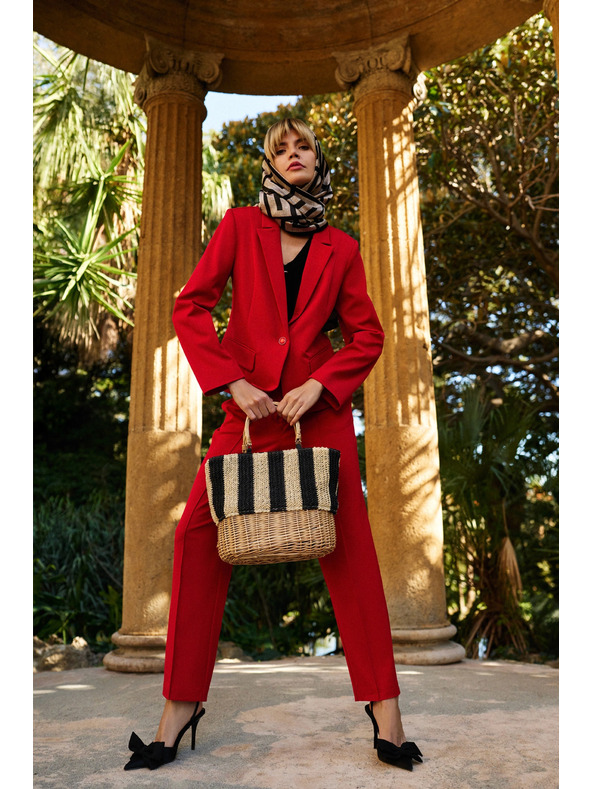 Moodo Ženske hlače rdeča Moodo