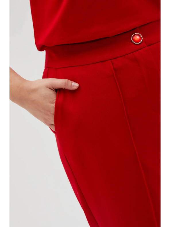 Moodo Ženske hlače rdeča Moodo