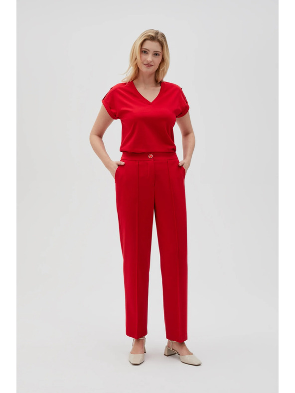 Moodo Ženske hlače rdeča Moodo