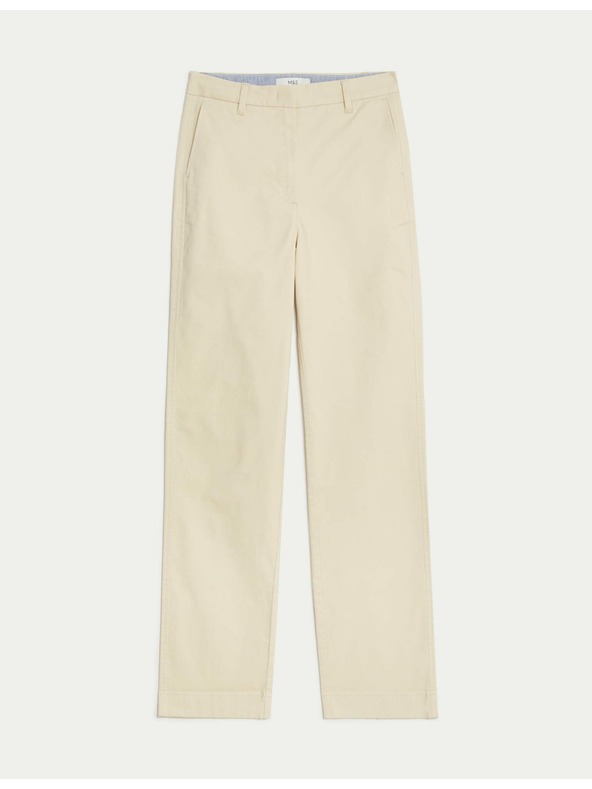 Marks & Spencer Ravne chino hlače Marks & Spencer bež