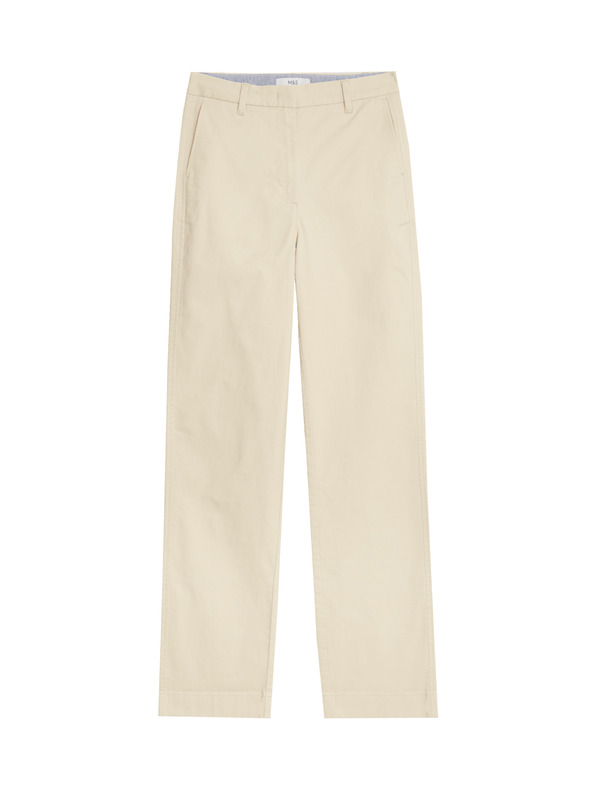 Marks & Spencer Ravne chino hlače Marks & Spencer bež