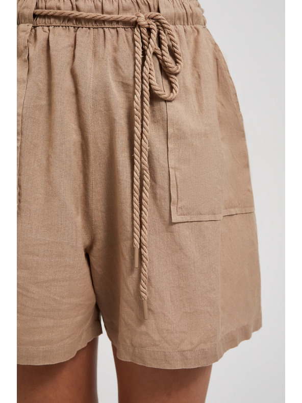 Moodo Rjave ženske kratke hlače Moodo