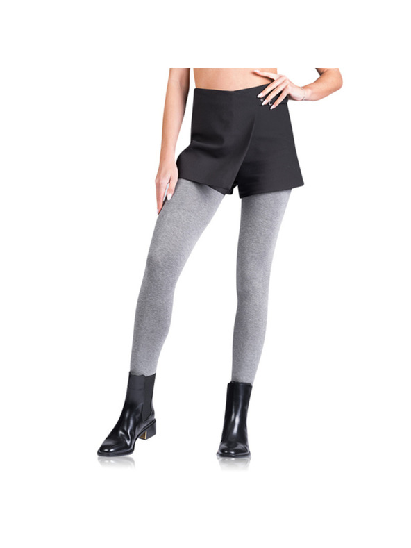 Bellinda FLEECE COTTON 100 DEN - Nepriesvitné pančuchové nohavice - sivá