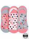 Meatfly Meatfly ponožky Low Socks Triple Pack Grey / Pink | Ružová | Veľkosť