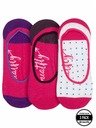 Meatfly Meatfly ponožky Low Socks Triple Pack Fuchsia Dots | Fialová | Veľkosť