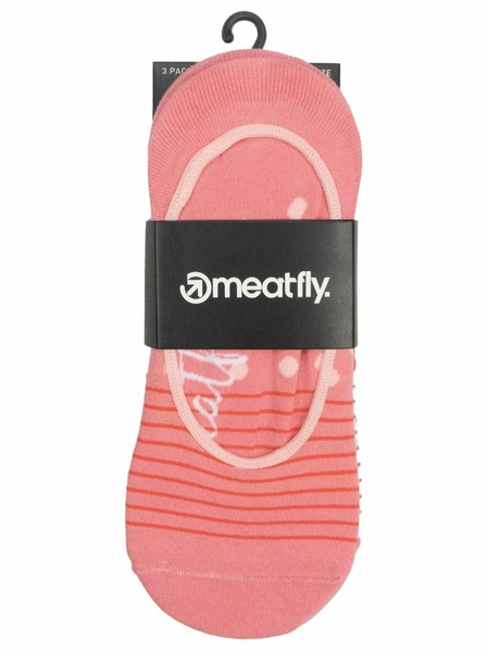Meatfly Meatfly ponožky Low Socks Triple Pack Pink Stripe | Ružová | Veľkosť