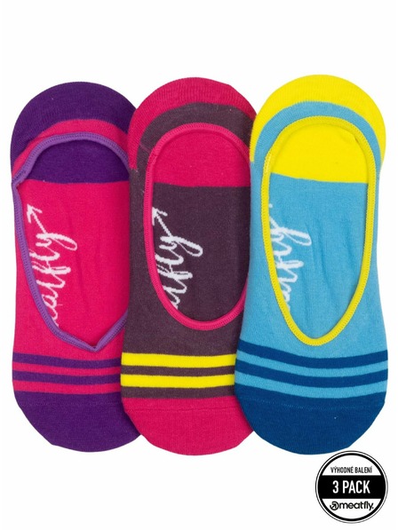 Meatfly Meatfly ponožky Low Socks Triple Pack Blue | Modrá | Veľkosť