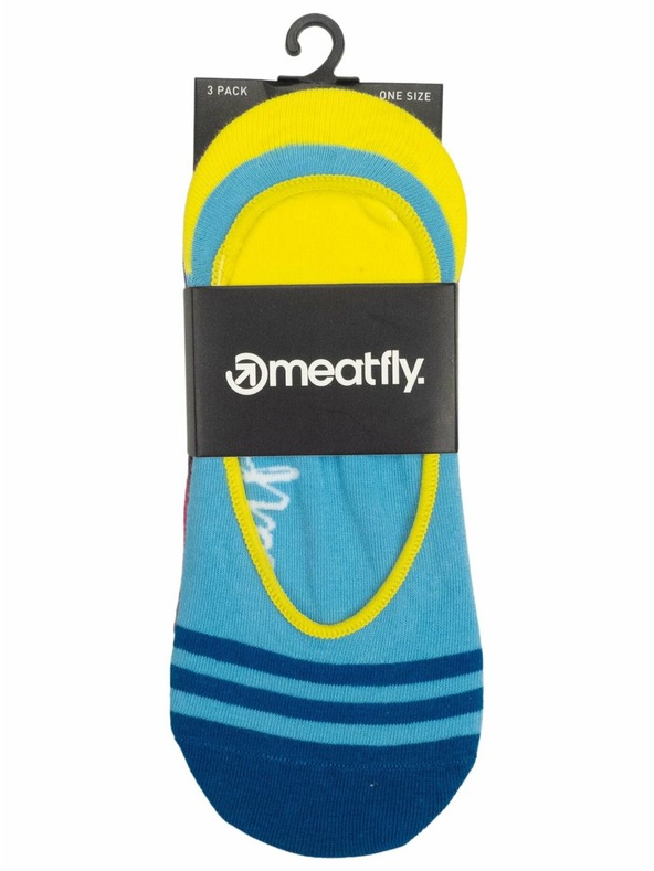 Meatfly Meatfly ponožky Low Socks Triple Pack Blue | Modrá | Veľkosť