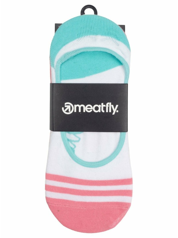 Meatfly Meatfly ponožky Low Socks Triple Pack White | Biela | Veľkosť