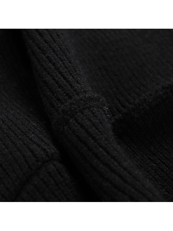 ALPINE PRO Pletená kruhová šála ALPINE PRO EUKENE black