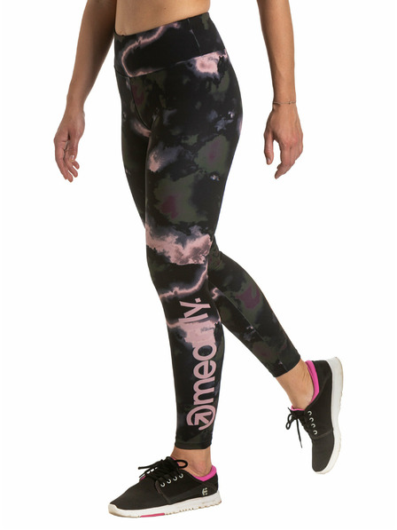Meatfly Dámske legíny Meatfly Arabel Storm Camo Pink | Čierna | Veľkosť