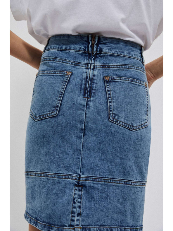 Moodo Modra ženska jeans krilo Moodo