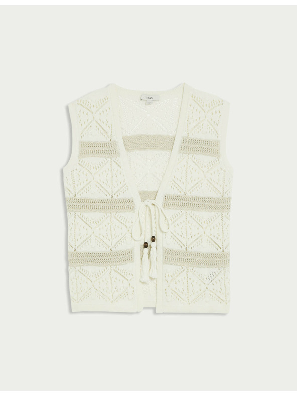 Marks & Spencer Úzka texturovaná vesta Marks & Spencer