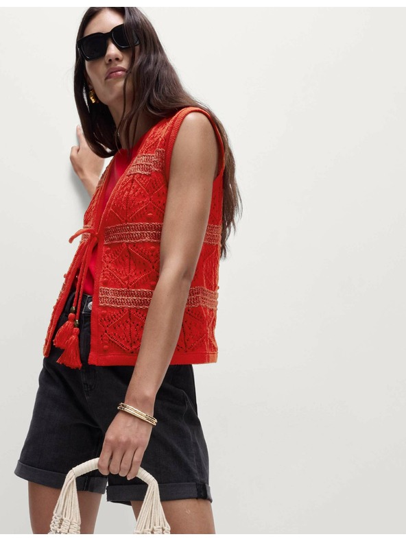 Marks & Spencer Úzka texturovaná skrátená vesta Marks & Spencer