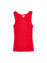 Marks & Spencer Rebrovaný tank top s vysokým podielom bavlny Marks & Spencer červená