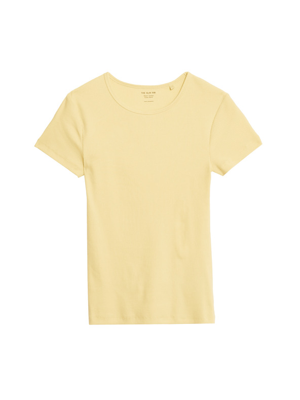 Marks & Spencer Úzke rebrované tričko s vysokým podielom bavlny Marks & Spencer