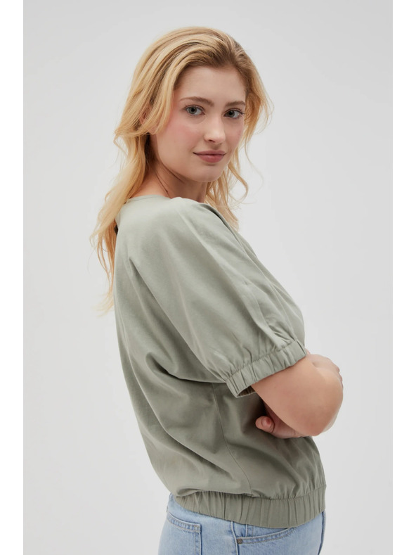 Moodo Dámske zelené tričko Moodo