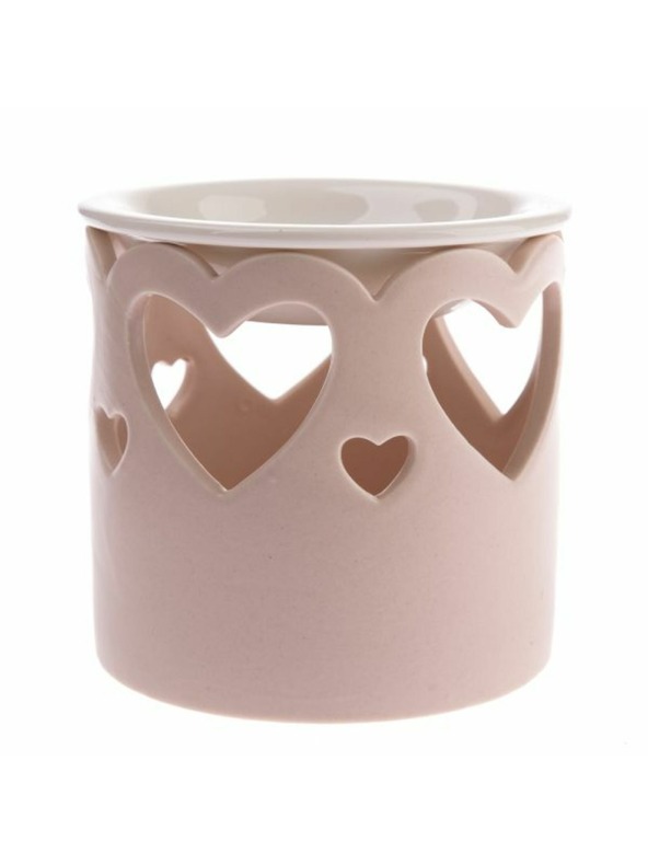 Casa de Engel Porcelánová aromalam so srdiečkami, svetlo ružová, 1/36